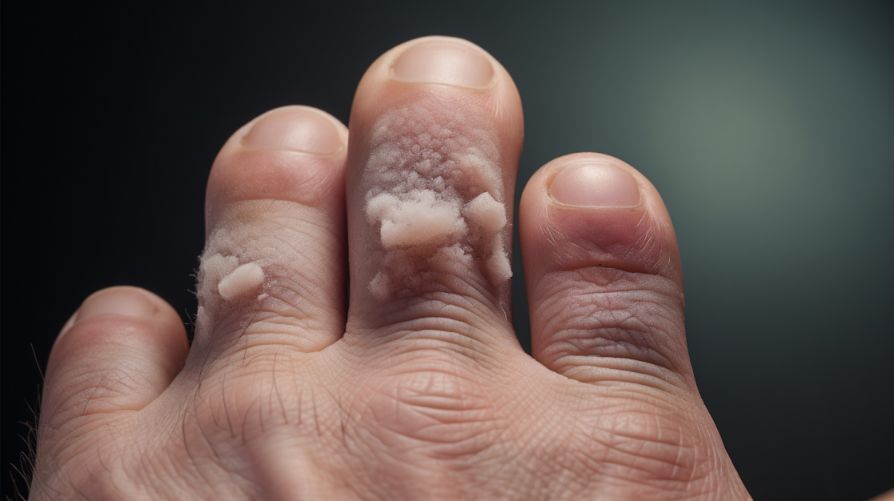 Hard calloused big toe on sale