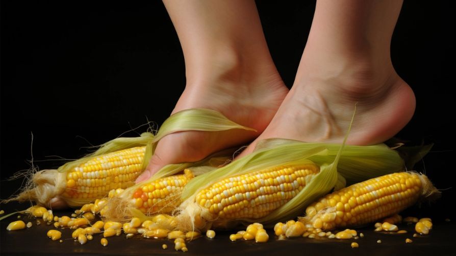 corns on base of foot